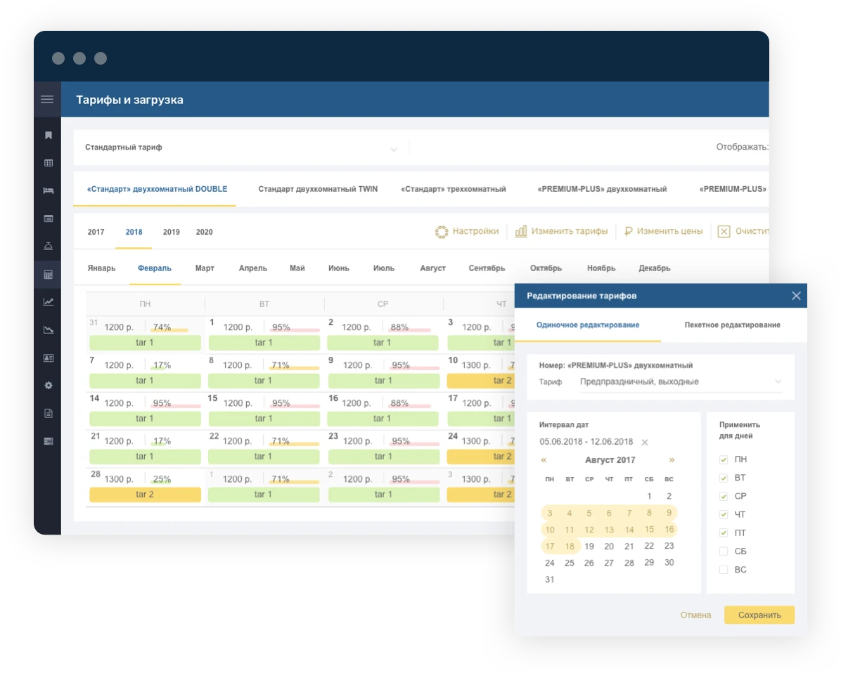 Модуль Revenue Management в системе Frontdesk24